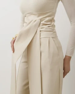 Pantaloni palazzo con fusciacca – 6709 slc