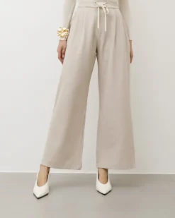 Pantaloni palazzo con laccetto – 8249