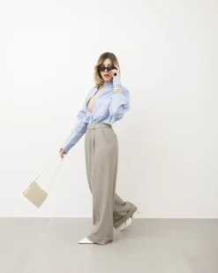 Pantaloni palazzo con piega – VS8110-5