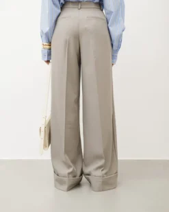 Pantaloni palazzo con piega – VS8110-5
