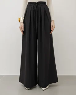 Pantaloni palazzo con pinces – 8227