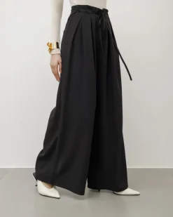 Pantaloni palazzo con pinces – 8227