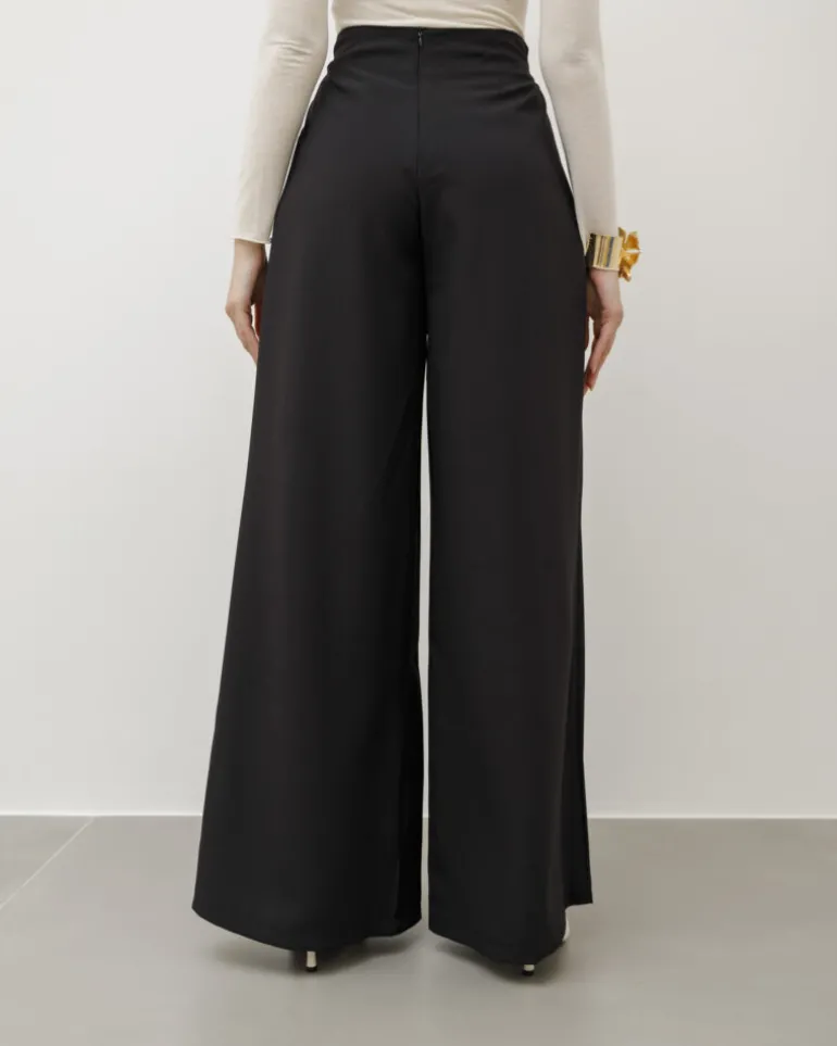 Pantaloni palazzo con pinces – 8227