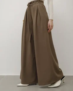 Pantaloni palazzo con pinces – 8227