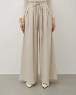 Pantaloni palazzo con pinces – 8227