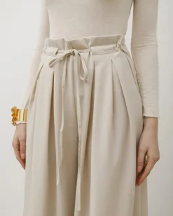 Pantaloni palazzo con pinces – 8227