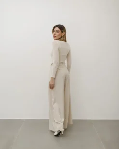 Pantaloni palazzo con pinces – 8227