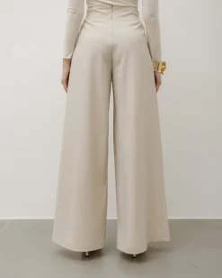 Pantaloni palazzo con pinces – 8227