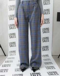 Pantaloni tartan blu – 27151