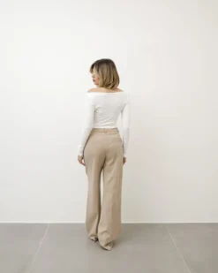 Pantaloni vita alta taglio maschile – 19186 SLC