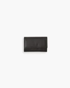 Portafoglio in pelle medio con patta marrone – LOVING BAGS
