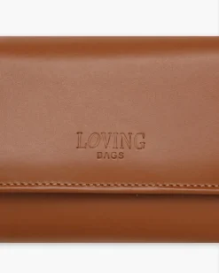 Portafoglio in pelle medio con patta cuoio – LOVING BAGS