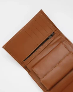 Portafoglio in pelle medio con patta cuoio – LOVING BAGS