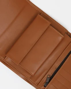 Portafoglio in pelle medio con patta cuoio – LOVING BAGS