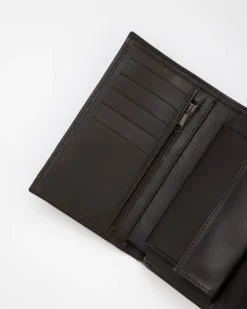 Portafoglio in pelle medio con patta marrone – LOVING BAGS