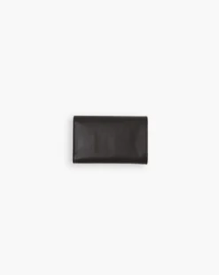Portafoglio in pelle medio con patta marrone – LOVING BAGS