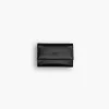 PRE-ORDINE Portafoglio in pelle medio con patta nero – LOVING BAGS