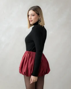 Shorts bordeaux a palloncino – P7007