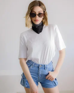 Shorts cargo in denim – CY3004
