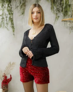 Shorts con paillettes – 22647