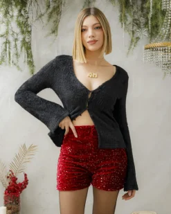 Shorts con paillettes – 22647
