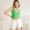 Shorts in viscosa con cintura – 21218
