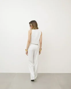 Tailleur gessato con panciotto – VS8106