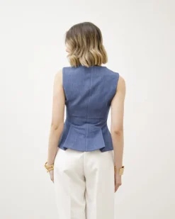 Top con baschina DENIM – G2591 slc