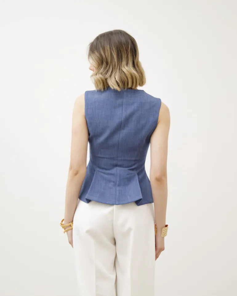 Top con baschina DENIM – G2591 slc