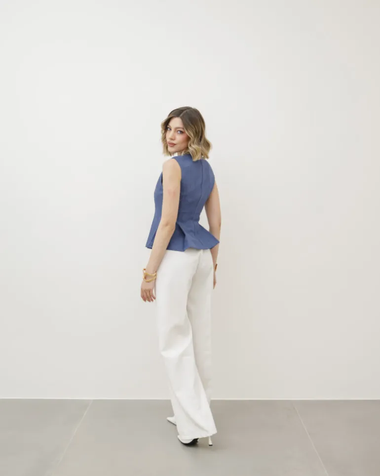 Top con baschina DENIM – G2591 slc