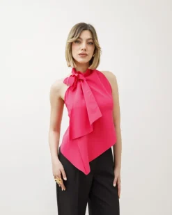 Top con scollo e fiore – FK36