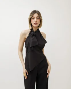 Top con scollo e fiore – FK36
