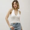 Top in costina con bottoni – VD1181 slc
