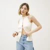 Top in maglia con aperture – 8037
