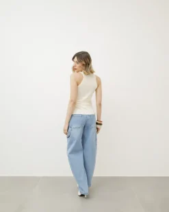 Top in maglia con aperture – 8037