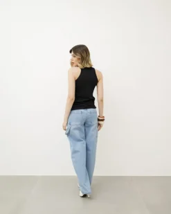 Top in maglia con aperture – 8037
