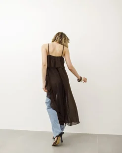 Top lungo con rouches – 10233