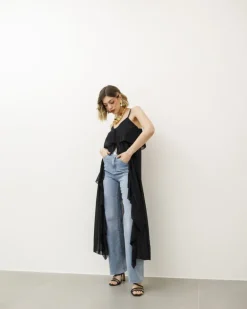 Top lungo con rouches – 10233