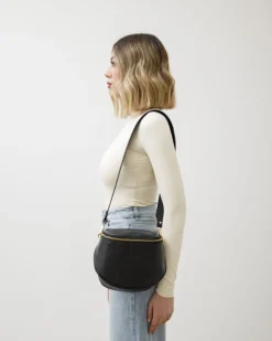 Tracolla in pelle MARRONE – LOVING BAGS