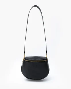 Tracolla in pelle NERA – LOVING BAGS