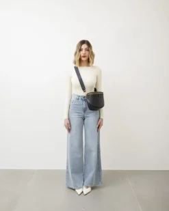 Tracolla in pelle NERA – LOVING BAGS
