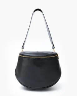 Tracolla in pelle NERA – LOVING BAGS