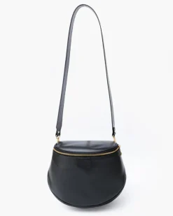 Tracolla in pelle NERA – LOVING BAGS