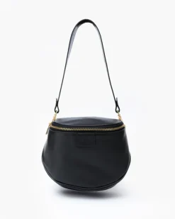 Tracolla in pelle NERA – LOVING BAGS