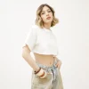 T-shirt crop in cotone premium – LBA0908
