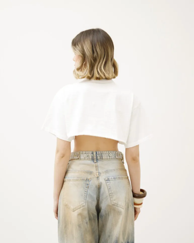 T-shirt crop in cotone premium – LBA0908