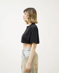 T-shirt crop in cotone premium – LBA0908