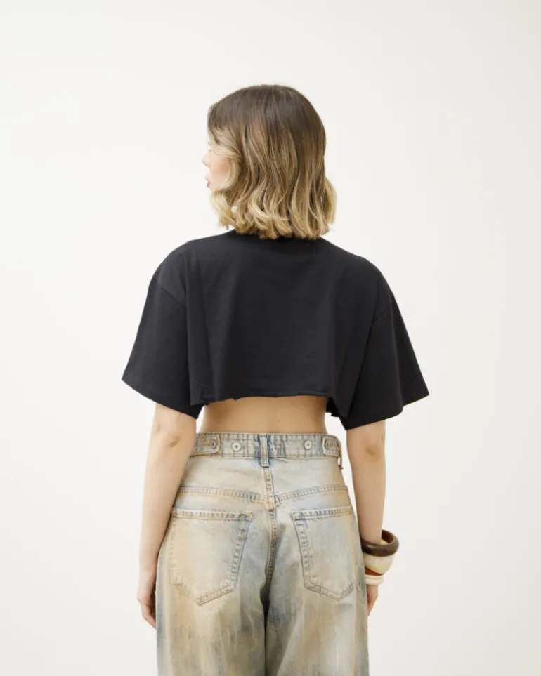 T-shirt crop in cotone premium – LBA0908