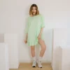 T-shirt dress con balza – 10486