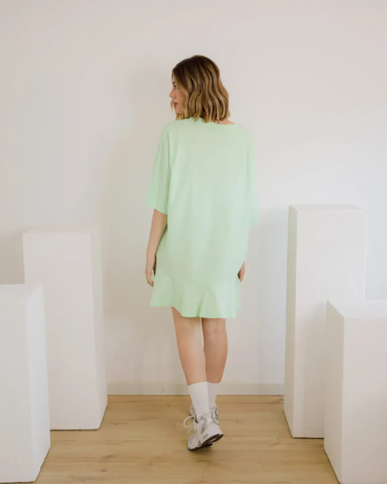 T-shirt dress con balza – 10486